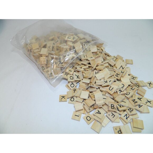 Bulk Bag Of Scrabble Tiles For Crafts & Games Unleash Your Inner Word Nerd - Picture 3 of 5